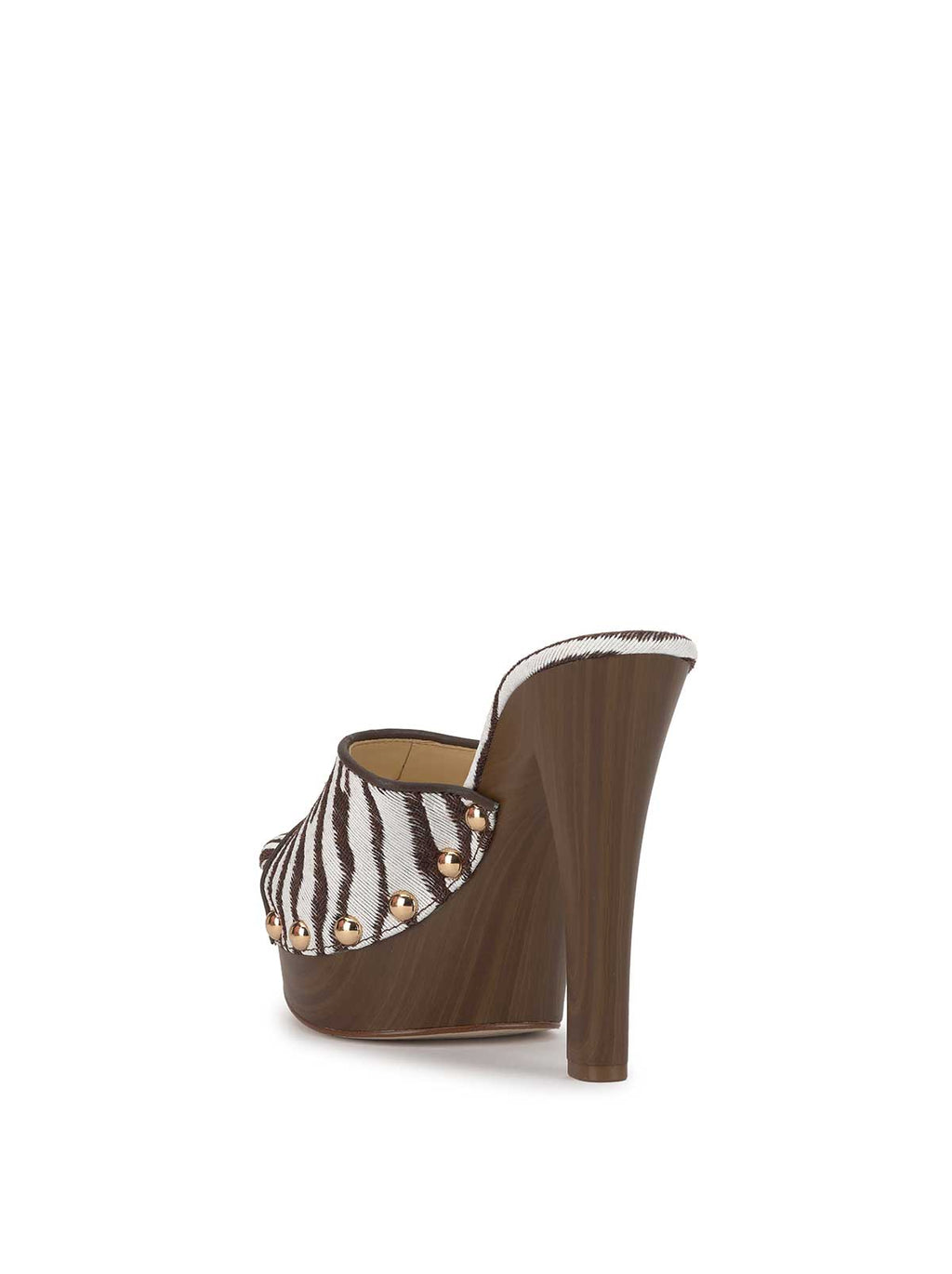 Cynlia Platform in Brown Zebra