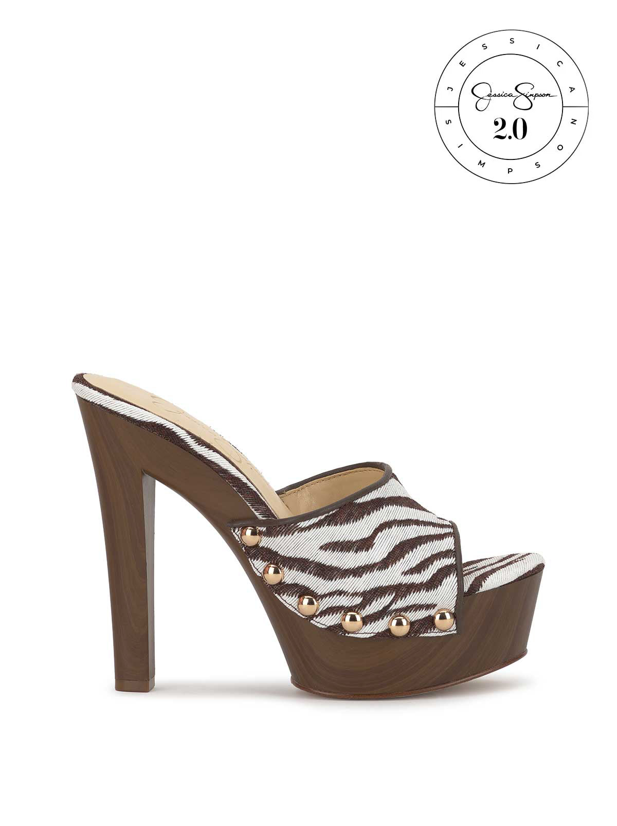 Cynlia Platform in Brown Zebra – Jessica Simpson