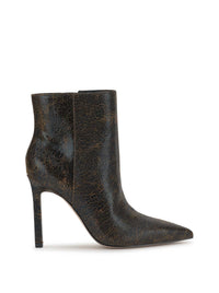 Debia High Heel Bootie in Black & Brown