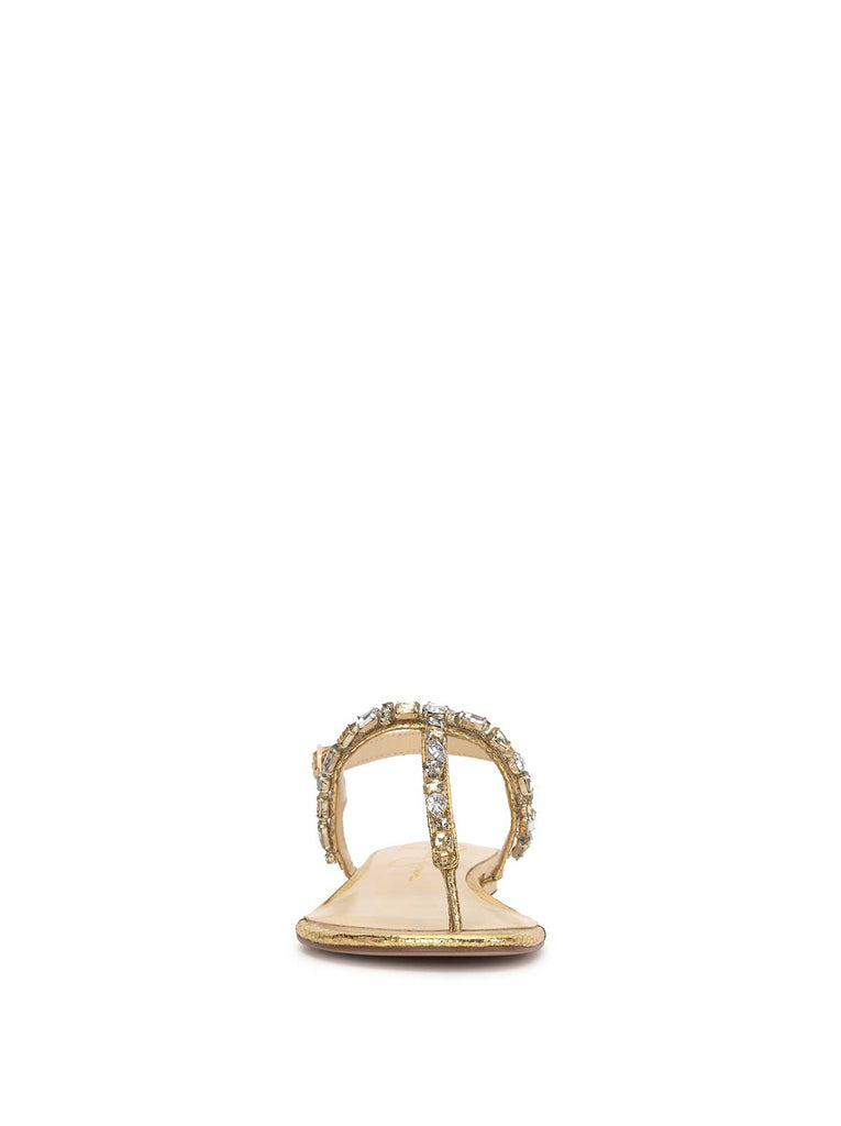 Dehna Embellished Sandal in Gold