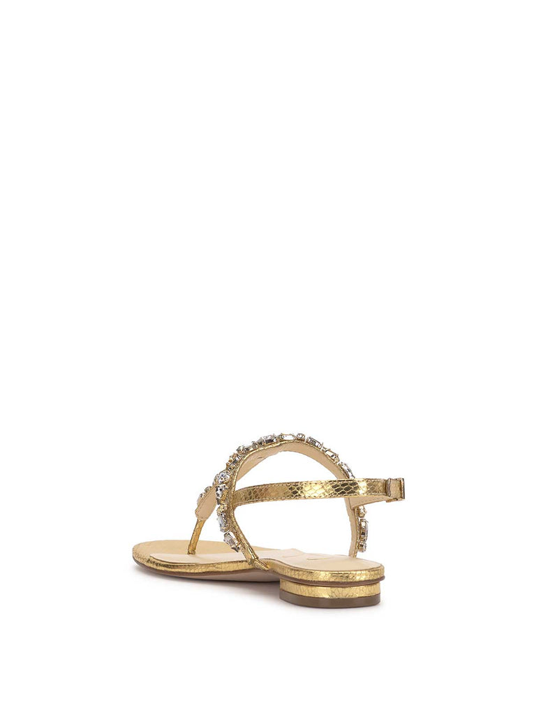 Dehna Embellished Sandal in Gold
