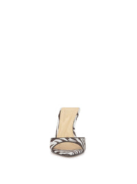 Dravie High Heel in Brown Zebra