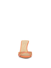 Dravie High Heel in Bright Tangerine