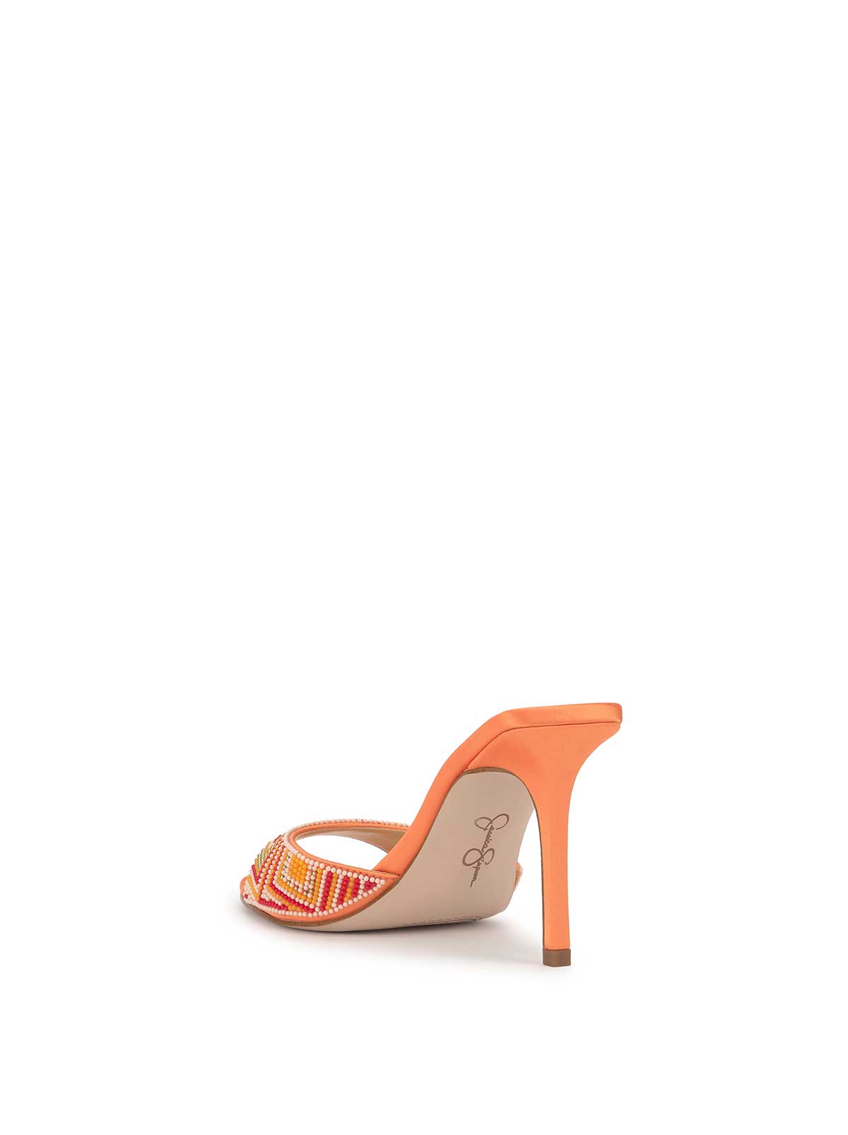 Dravie High Heel in Bright Tangerine