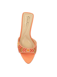 Dravie High Heel in Bright Tangerine