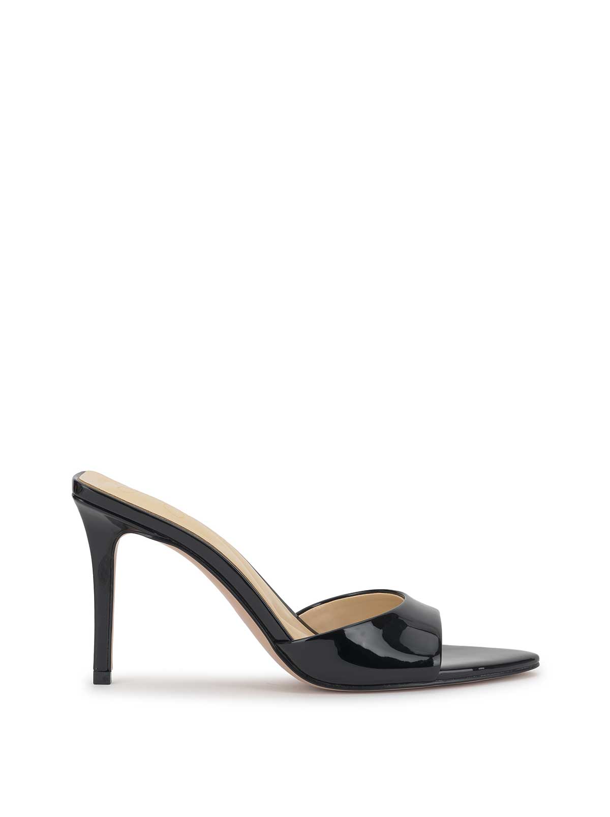 Dravie High Heel in Black Patent