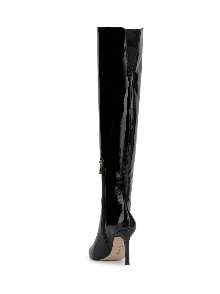Earon Over The Knee Boot in Black Patent