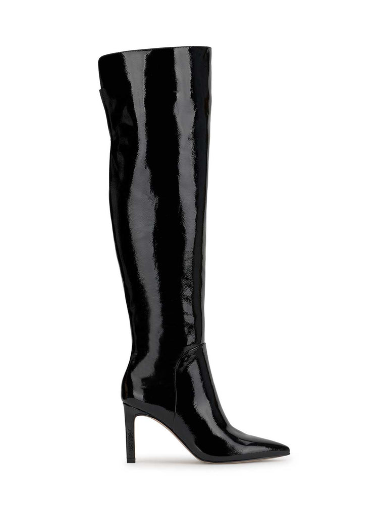 Earon Over The Knee Boot in Black Patent