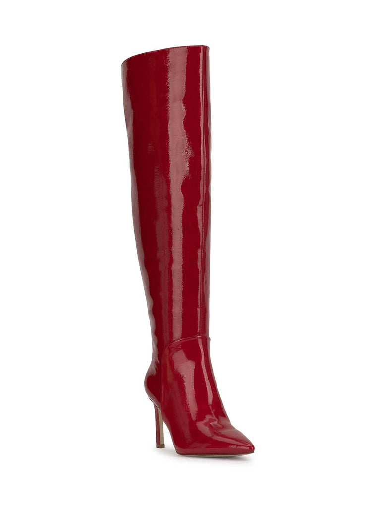 Earon Over The Knee Boot in Red Muse