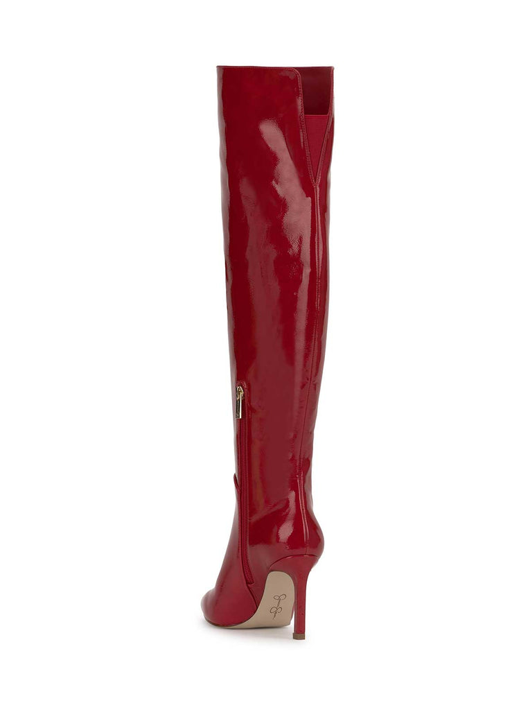 Earon Over The Knee Boot in Red Muse