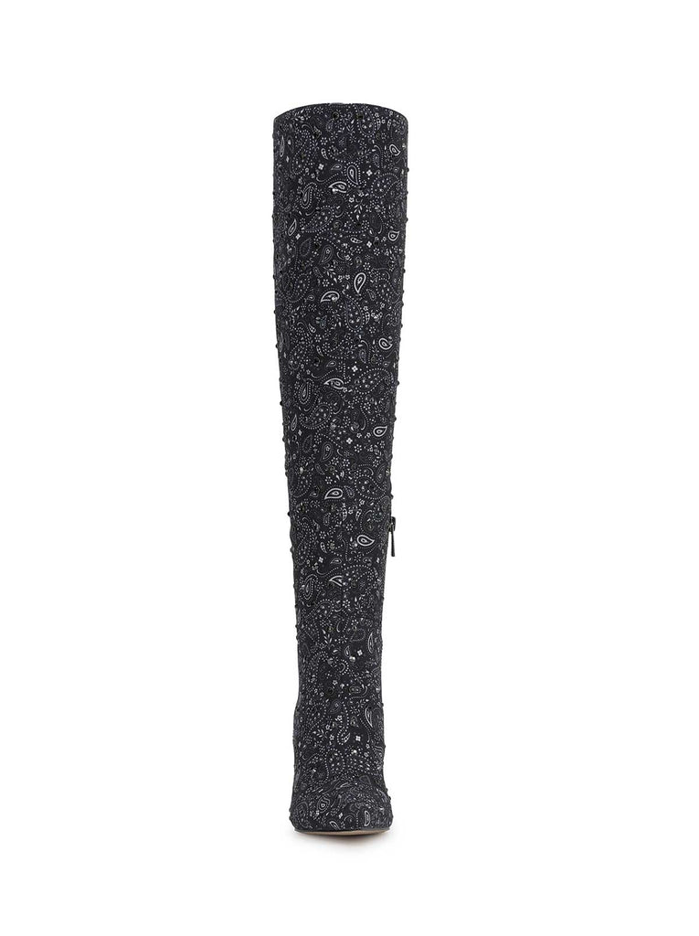 Earon Over The Knee Boot in Midnight Bandana