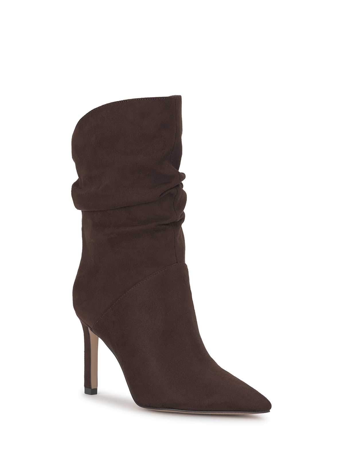 Elisti Scrunch Bootie in Dark Truffle