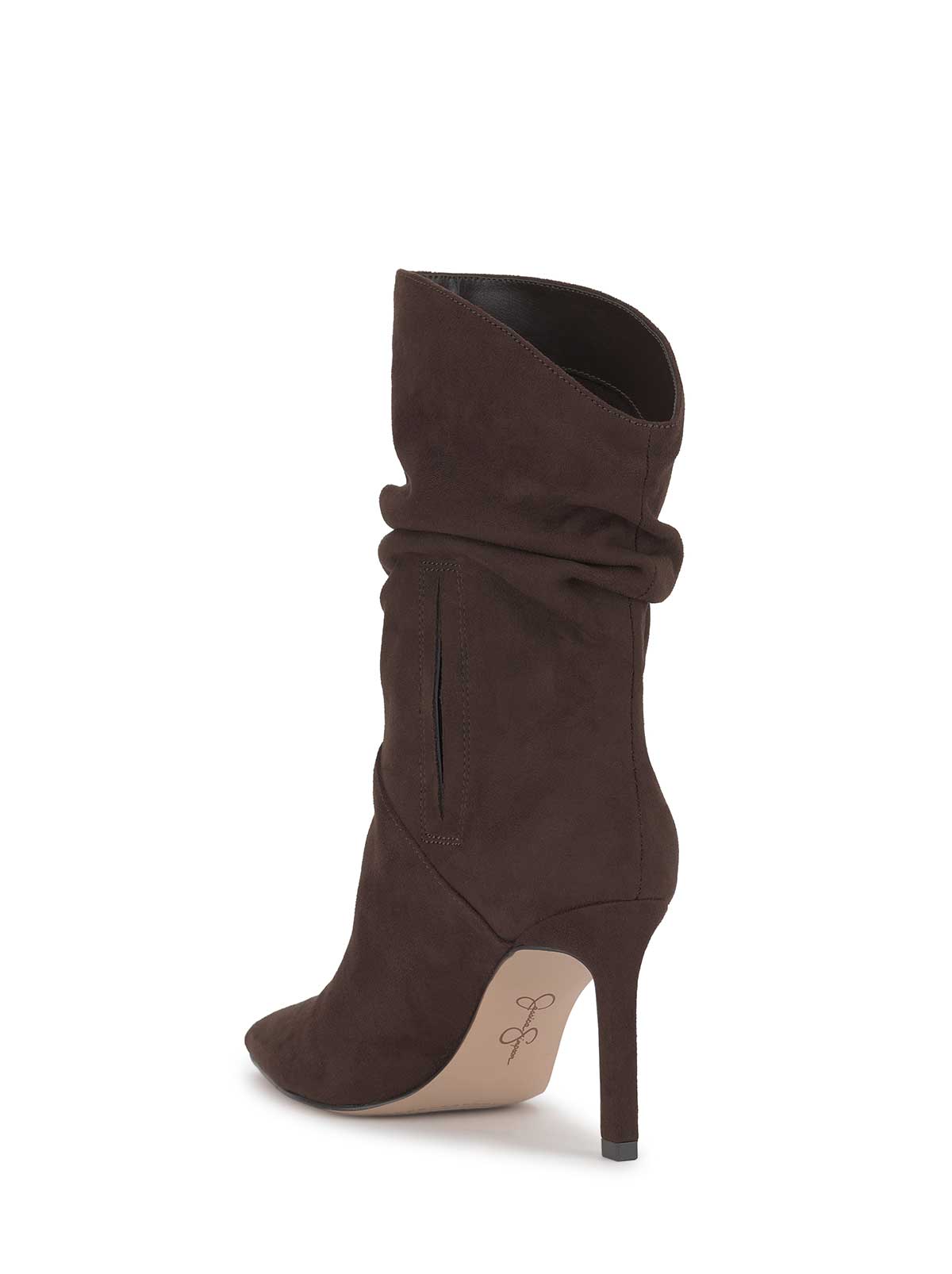 Elisti Scrunch Bootie in Dark Truffle