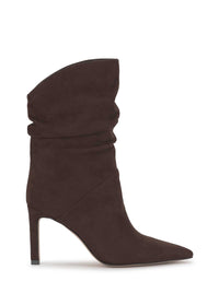 Elisti Scrunch Bootie in Dark Truffle