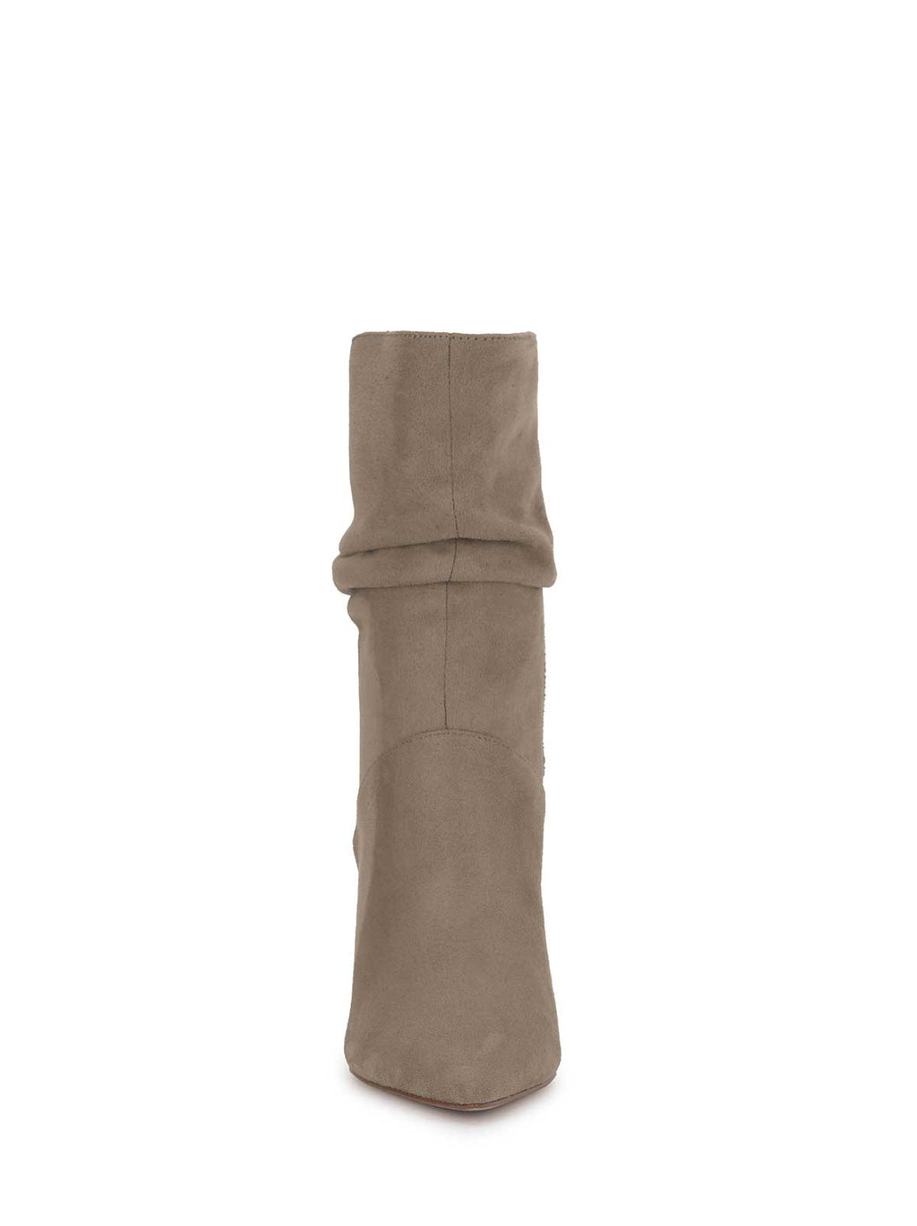 Elisti Scrunch Bootie in Light Grey Saddle
