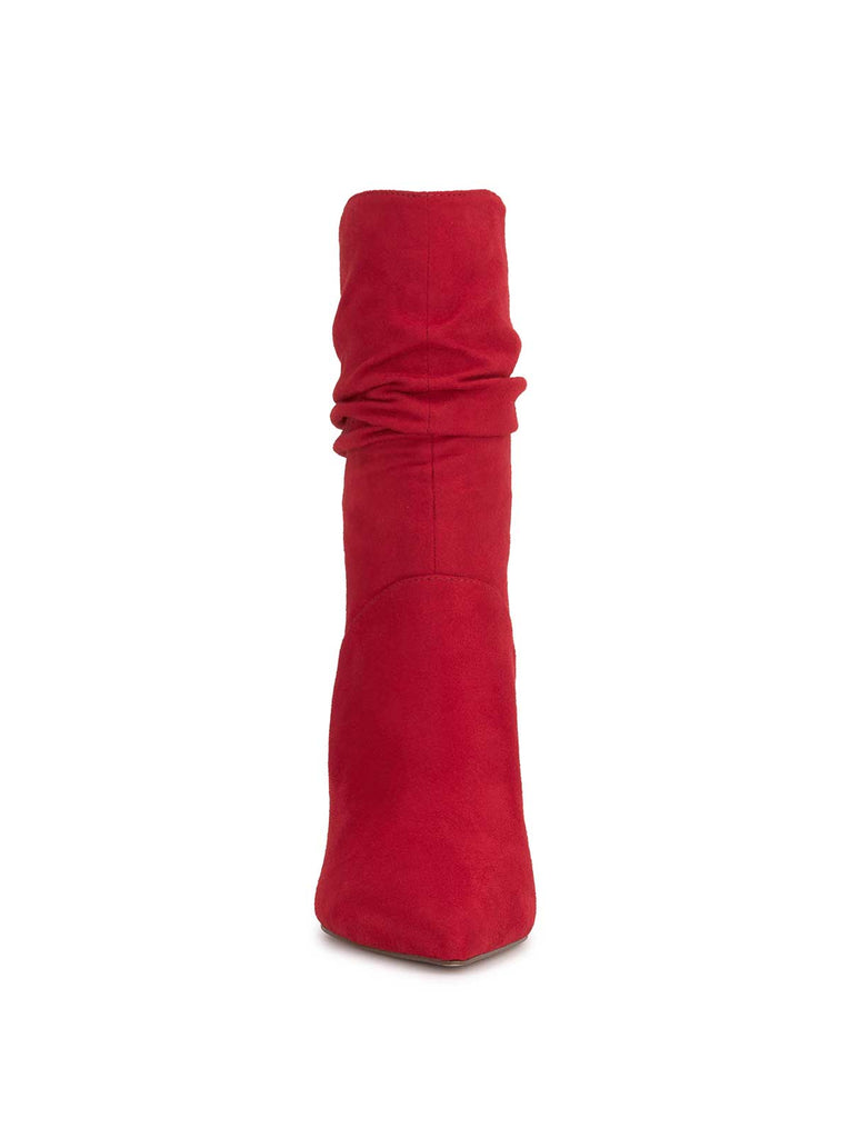 Elisti Scrunch Bootie in Red Muse