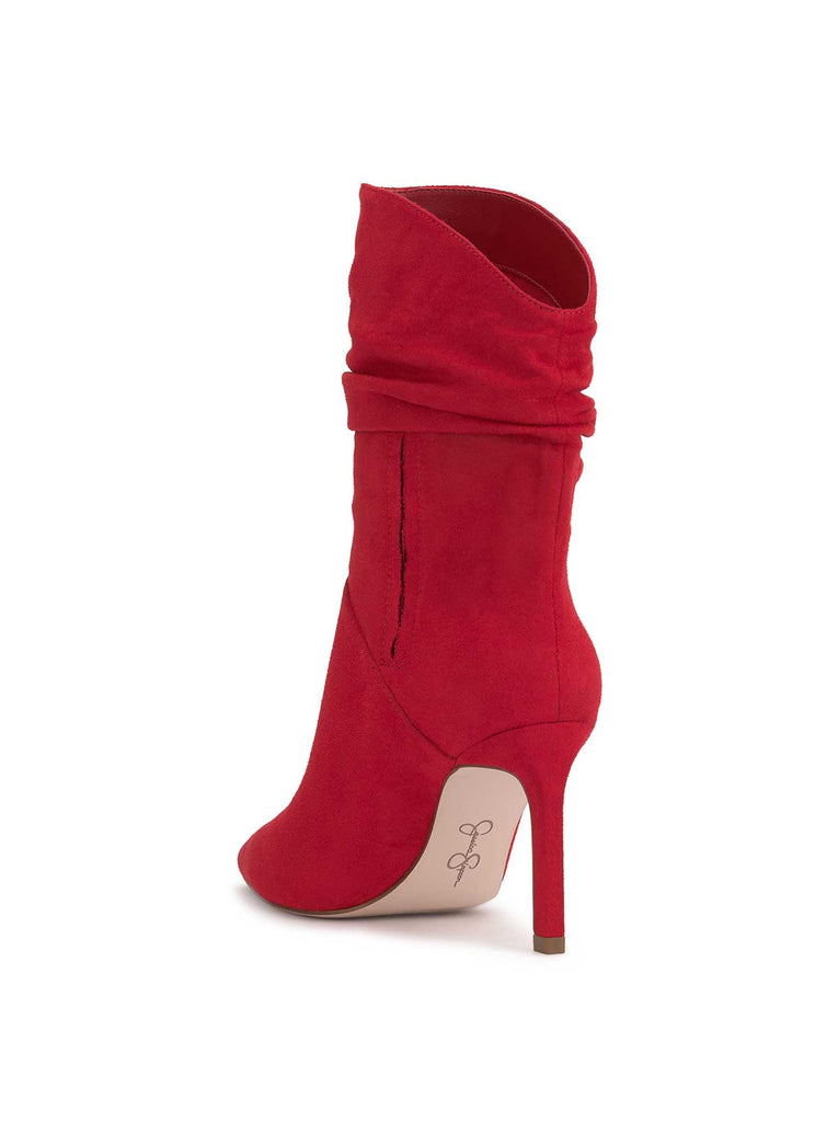 Elisti Scrunch Bootie in Red Muse