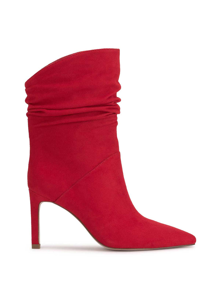 Elisti Scrunch Bootie in Red Muse