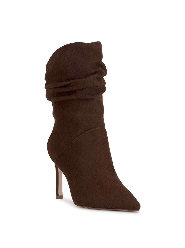 Elisti Scrunch Bootie in Walnut