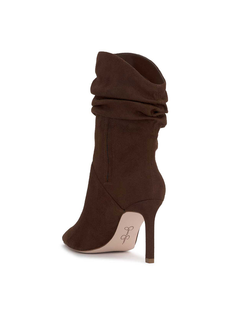 Elisti Scrunch Bootie in Walnut