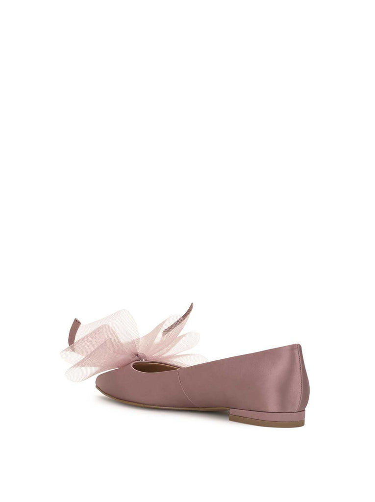 Elspeth Bow Ballet Flat in Adobe Rose