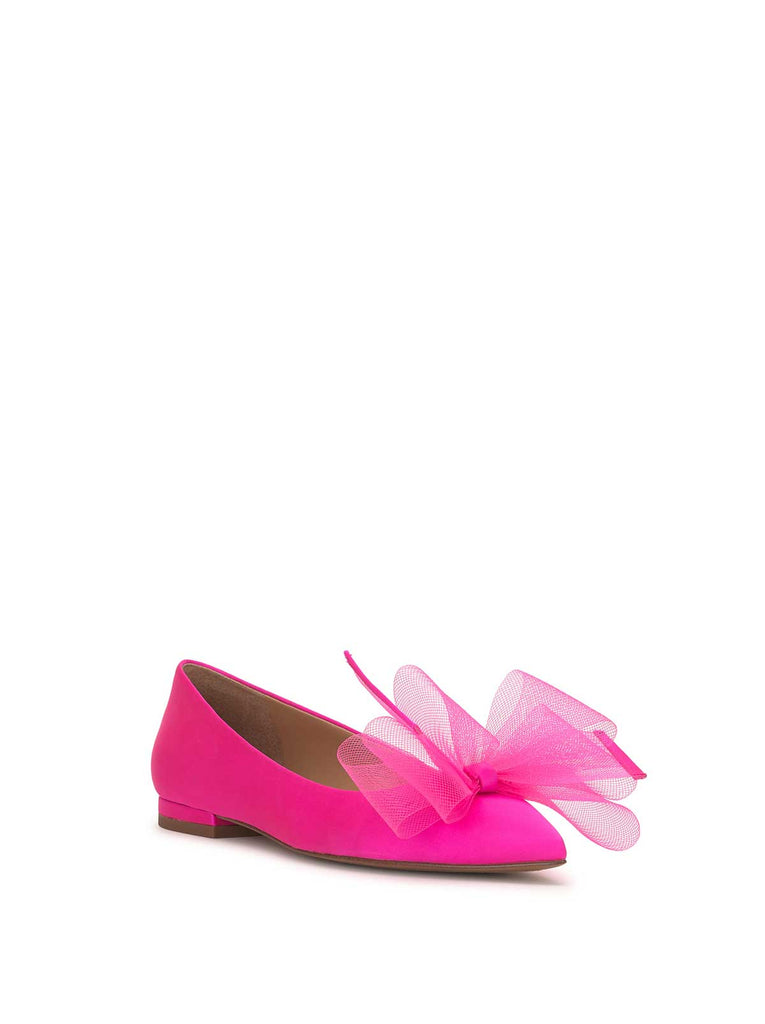 Elspeth Bow Ballet Flat in Valley Pink