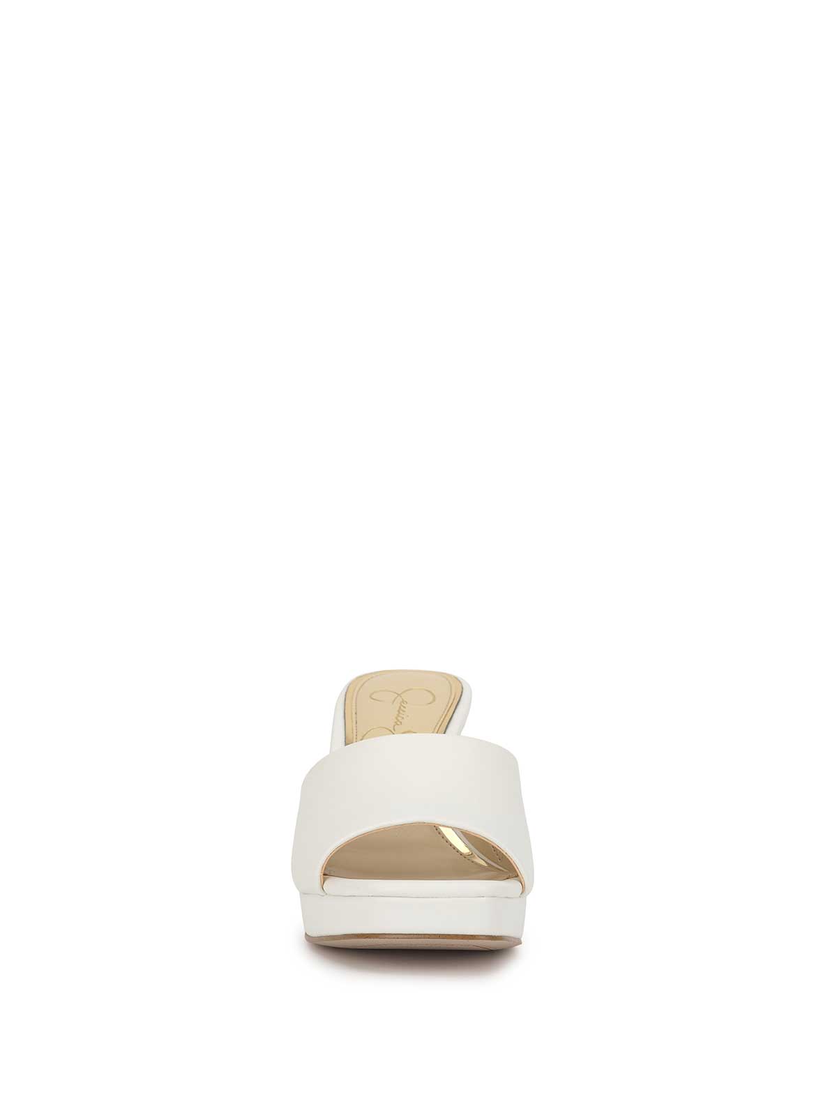 Elyzza High Heel Slide in Bright White
