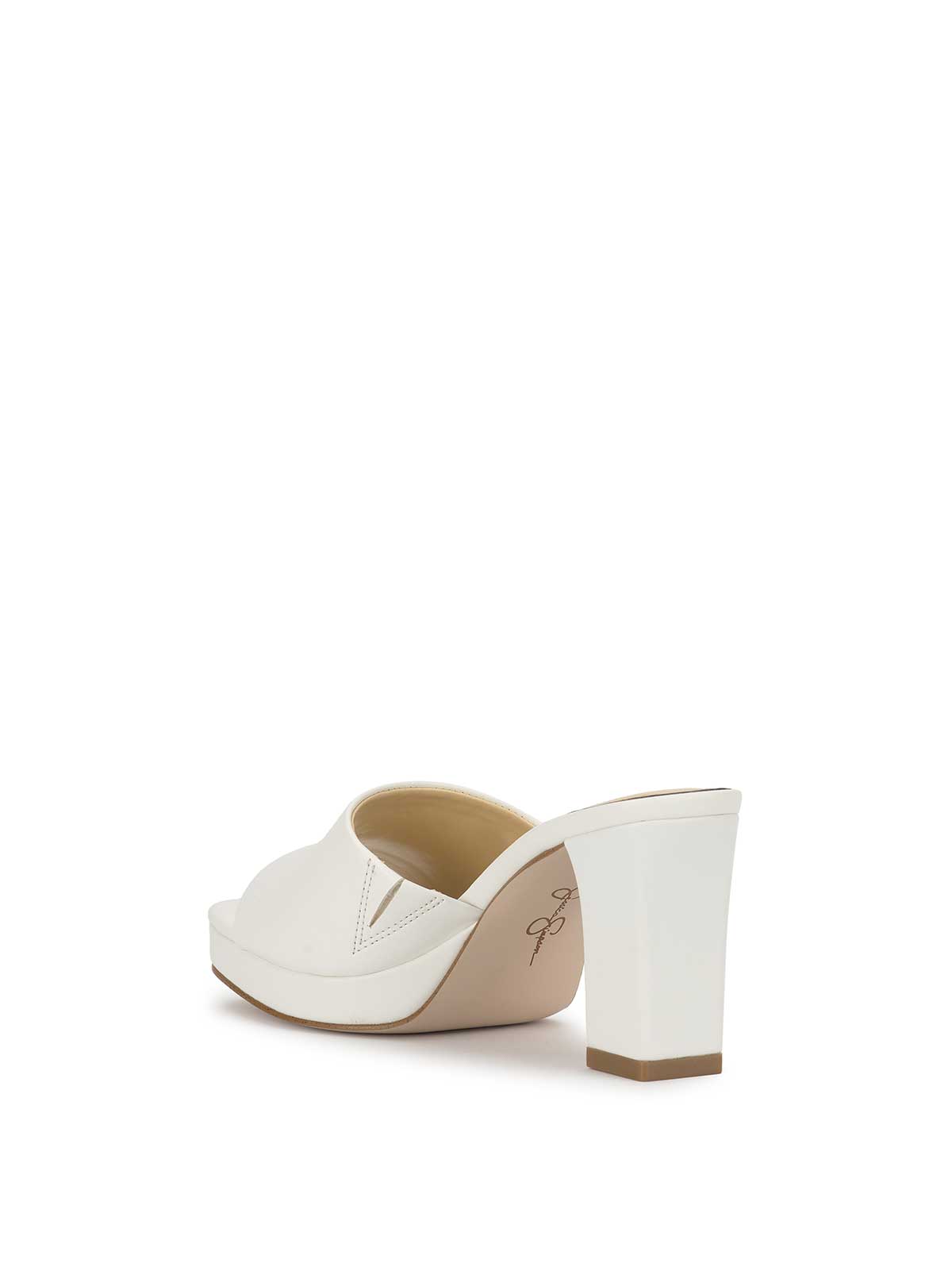 Elyzza High Heel Slide in Bright White – Jessica Simpson