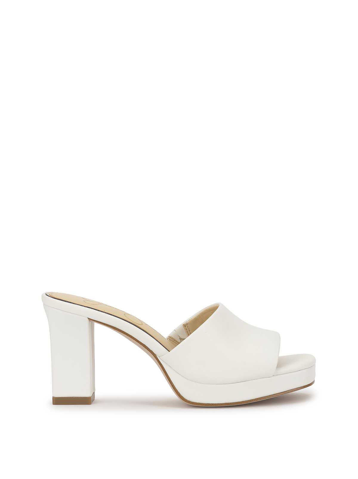 Elyzza High Heel Slide in Bright White
