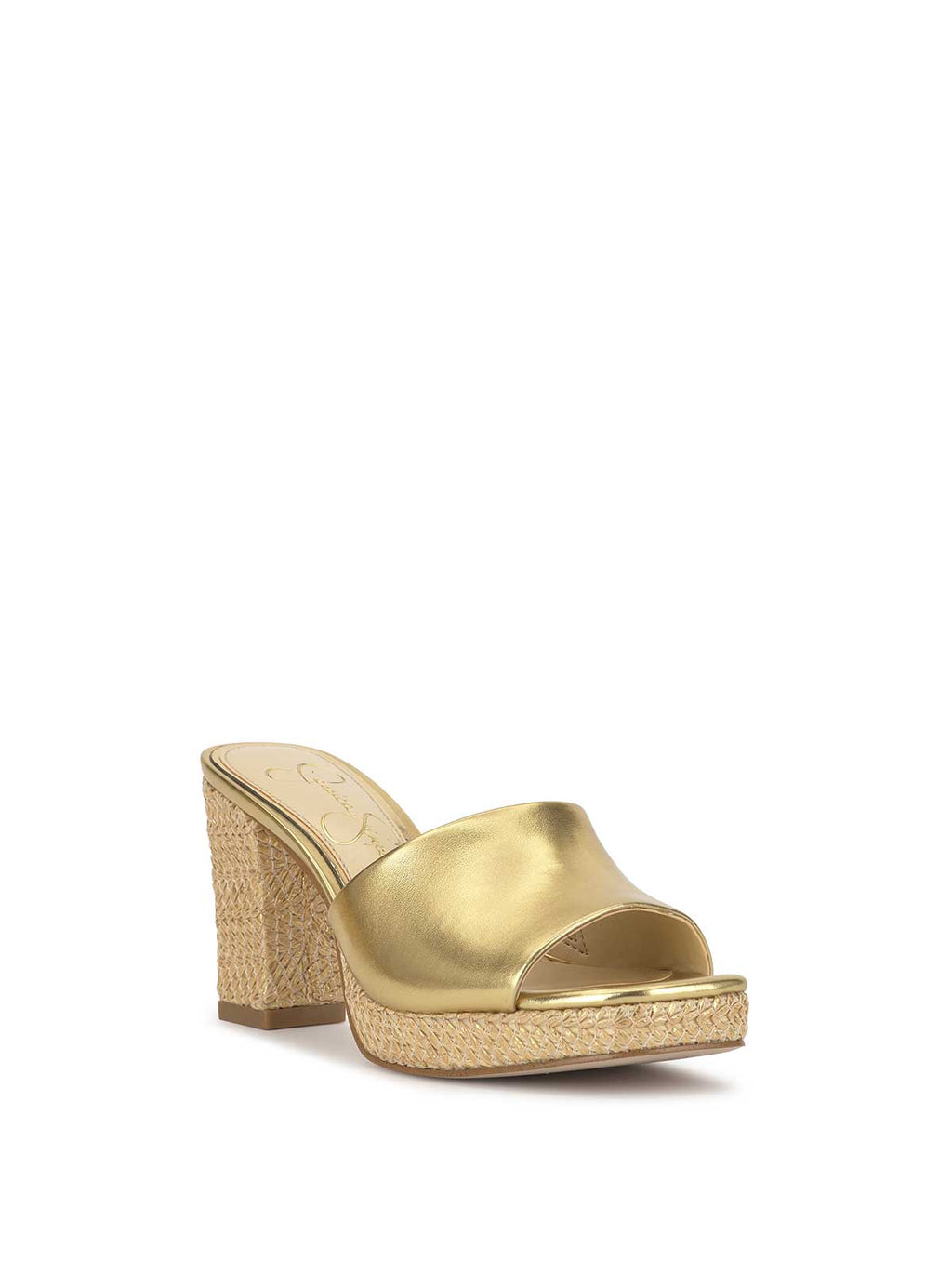 Elyzza High Heel Slide in Gold