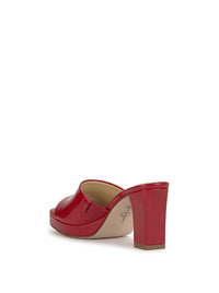 Elyzza High Heel Slide in Red Muse