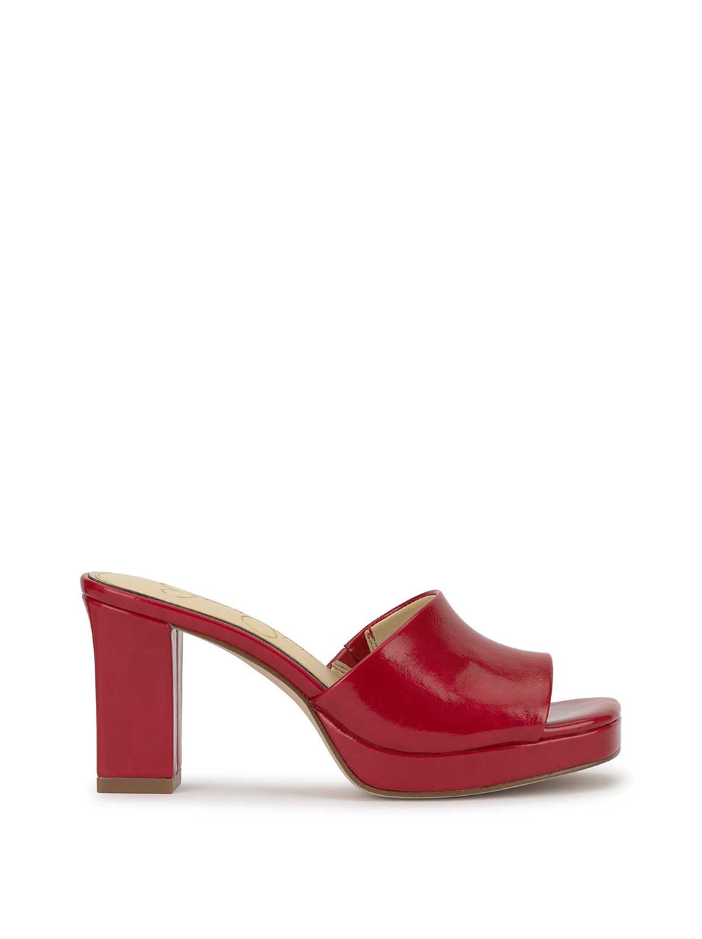 Elyzza High Heel Slide in Red Muse