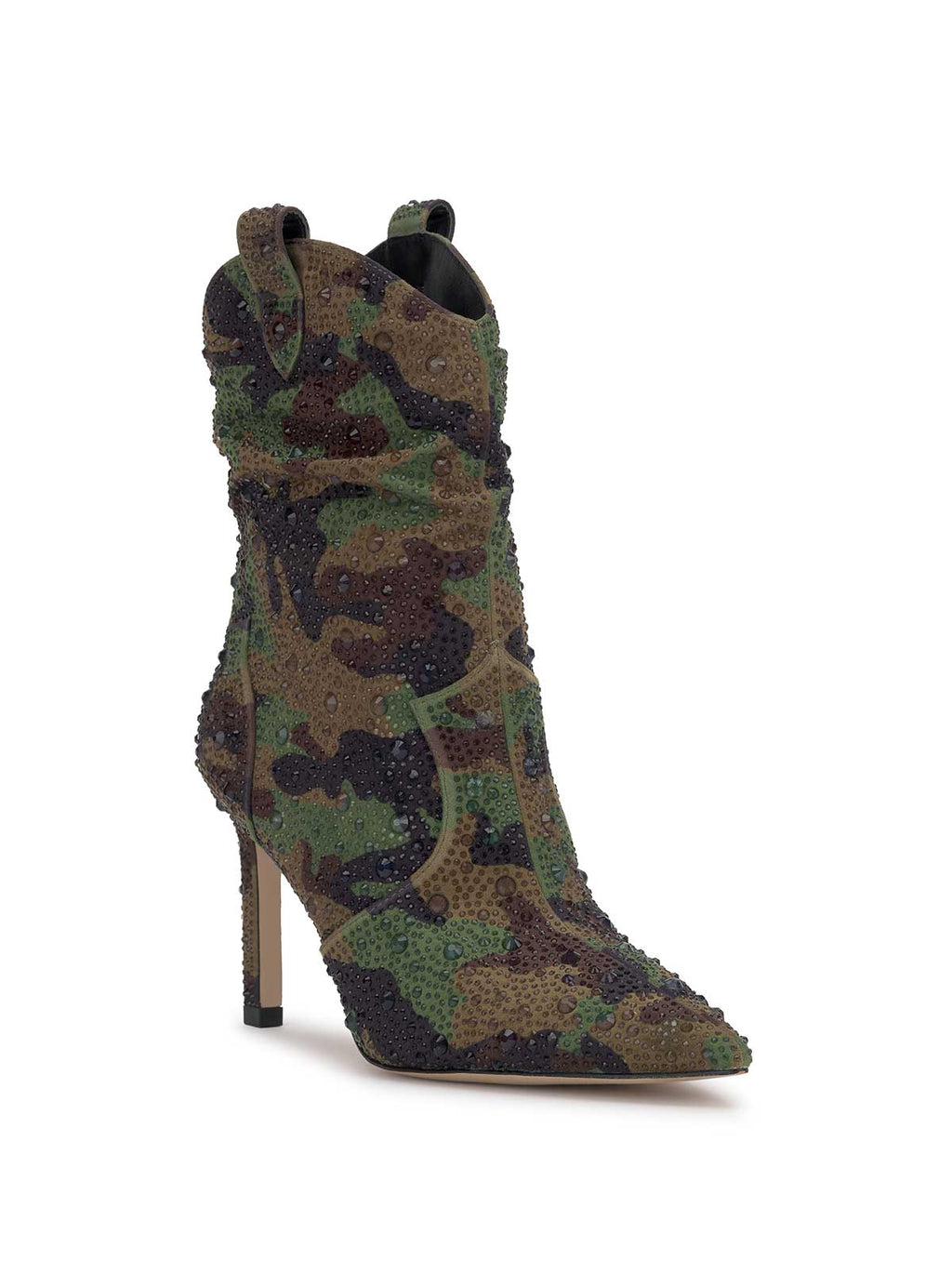 Evgena High Heel Boot in Forest Camo