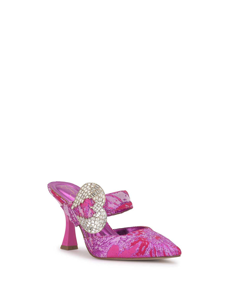 Favica High Heel in Pink & Red