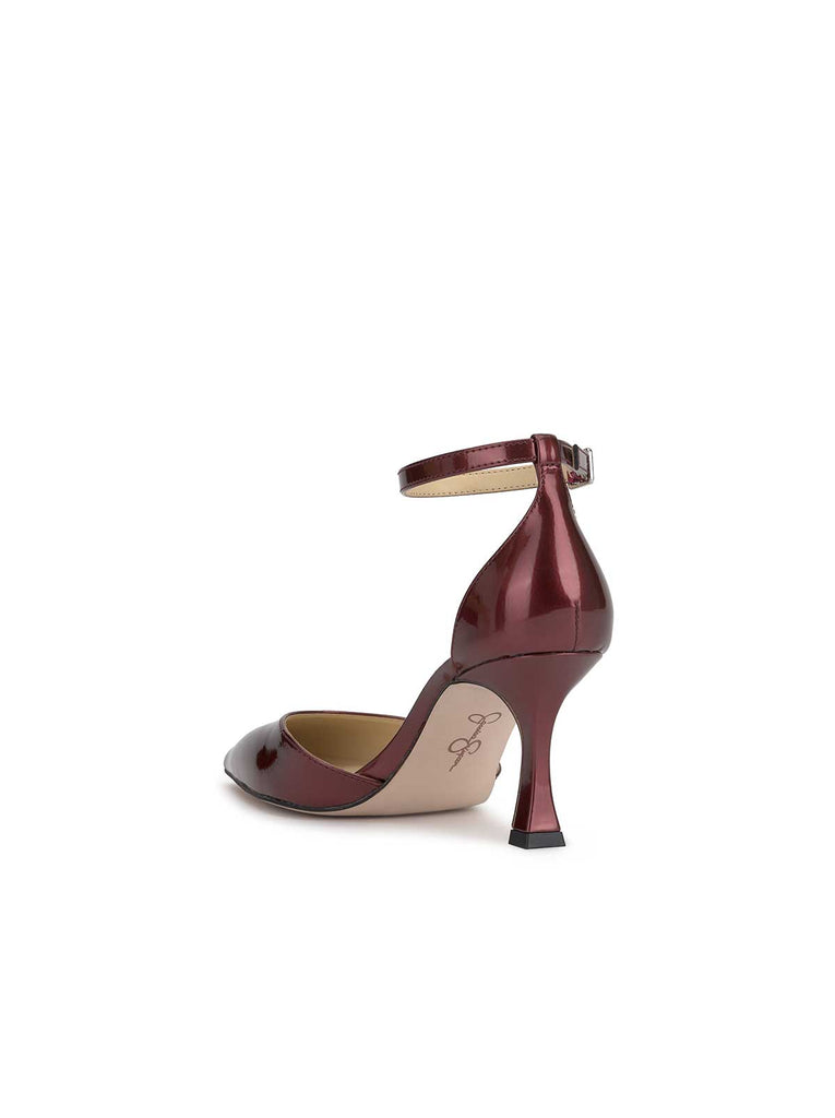 Foxena Pointed Toe Pump in Oxblood