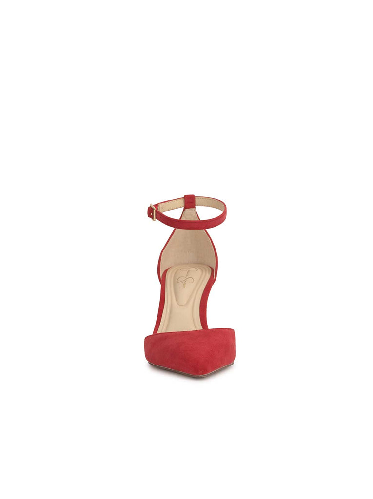 Foxena Pointed Toe Pump in Red Muse