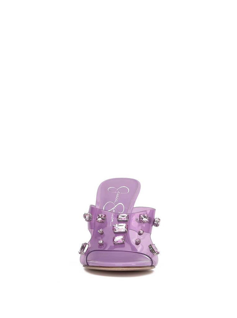 Ganisa Lucite Wedge in Orchid