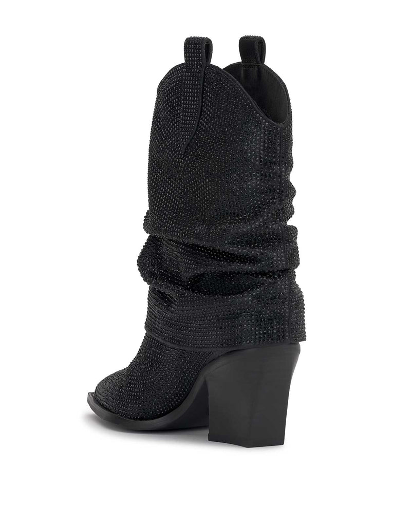 Gemorra Bootie in Black Crystal