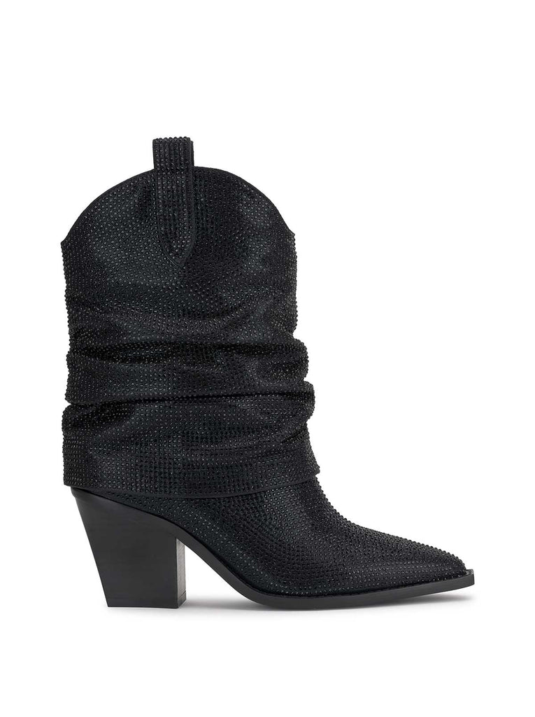 Gemorra Bootie in Black Crystal