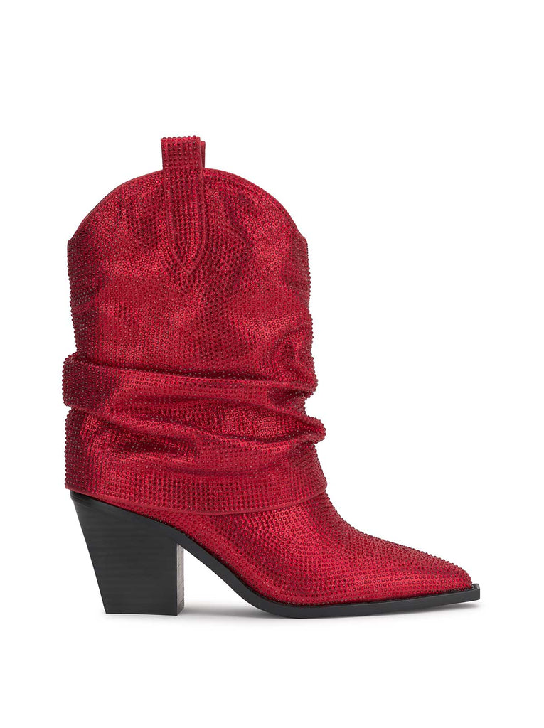 Gemorra Bootie in Red Muse