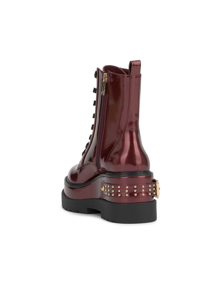 Imelda Combat Boot in Oxblood