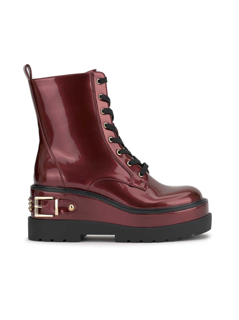 Imelda Combat Boot in Oxblood