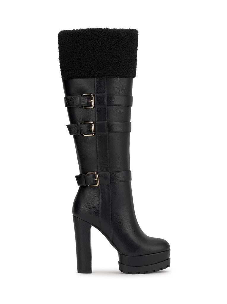 Imerald Knee High Boot in Black