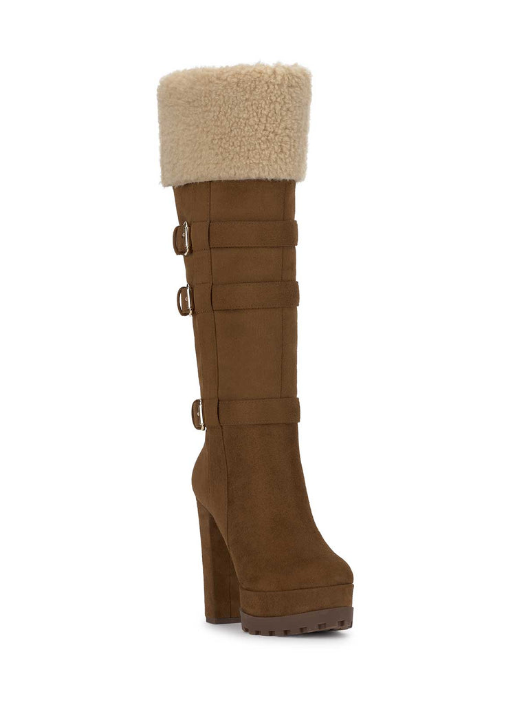 Imerald Knee High Boot in Safari Brown