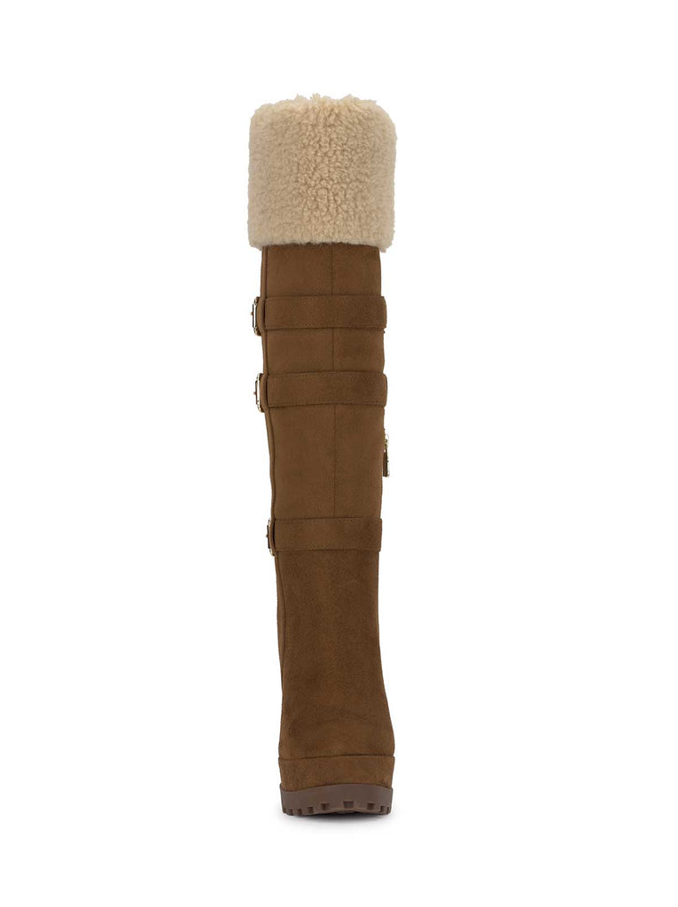 Imerald Knee High Boot in Safari Brown