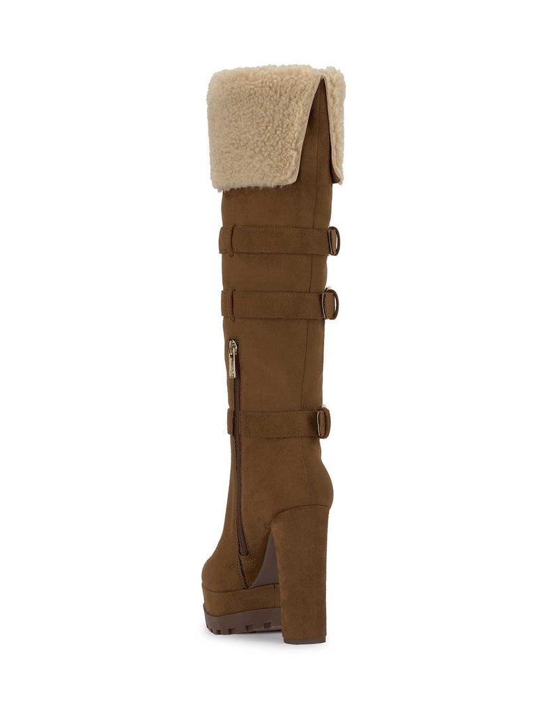 Imerald Knee High Boot in Safari Brown