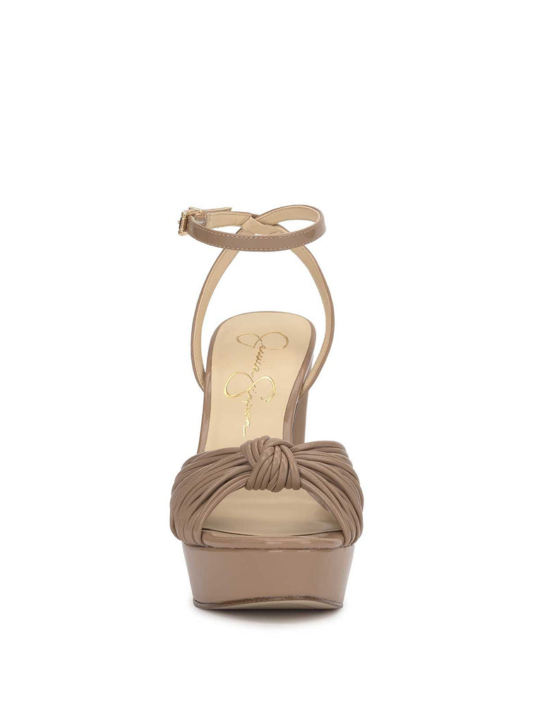 Immie Platform Sandal in Chai Latte