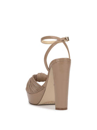 Immie Platform Sandal in Chai Latte
