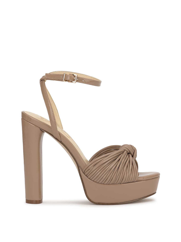 Immie Platform Sandal in Chai Latte