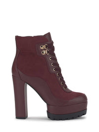 Indiera Bootie in Cherry Mahogany